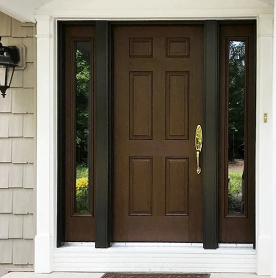 earthy browns front doors