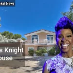 Exterior view of the luxurious Gladys Knight house in Atlanta.