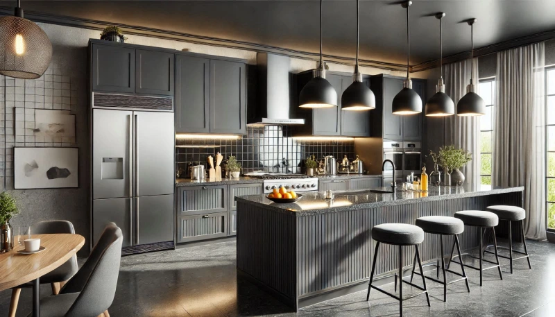 Black and Grey Kitchen