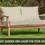 Comfort Meets Durability: How to Choose the Right Garden Arm Chair for Your Home - Your Source for the Latest Housing Trends | Housing Market News| Garden Arm Chair with wooden frame and cozy cushions