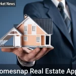 Homesnap real estate app showing property details on smartphone