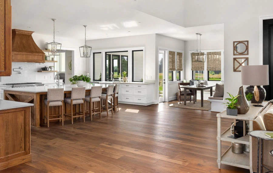 Kitchen hardwood flooring