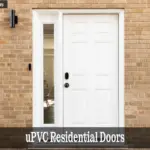 uPVC Residential Doors with modern design and secure locking system