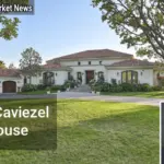 Jim Caviezel House Elegant home with lush green lawn.