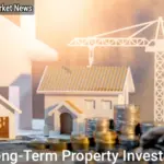 Long-term property investment strategy showing rental income and capital gains growth