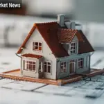 Real estate agent in business attire presenting modern apartment interior to young couple, representing Mietmakler services in German rental market
