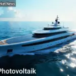 HMS Photovoltaik futuristic solar-powered ship showcasing clean energy innovation at sea.