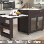 Latitude Run Rolling Kitchen Island