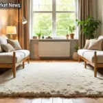 Wollmatten Guide: Why Wool Mats Beat Synthetic Options - Your Source for the Latest Housing Trends | Housing Market News| Wollmatten A cozy modern living room with two couches, a wool rug, wooden furniture, and sunlight creating a warm atmosphere.