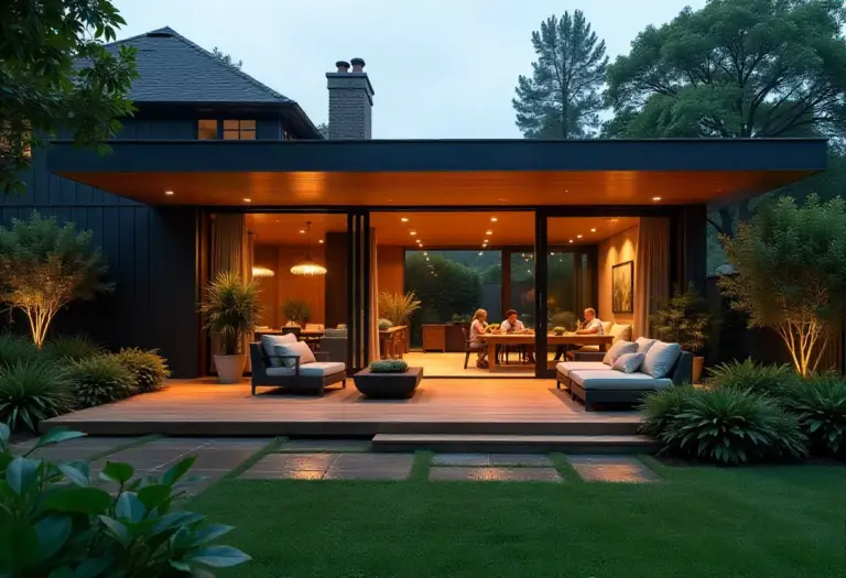 Pergola with Roof for Outdoor Living