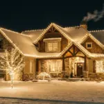 how to hang Christmas lights neatly on house