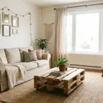 Economy home decor ideas for a stylish living room on a budget