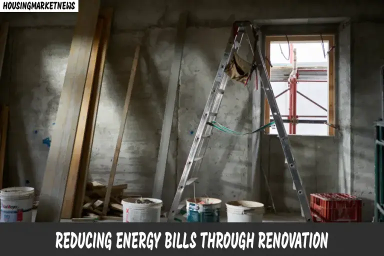 A ladder stands in a room, representing tasks related to energy bills and home maintenance.