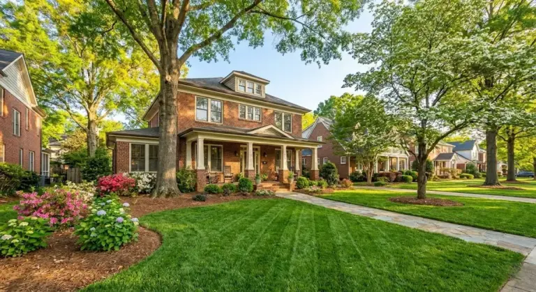 Lawn Care in Charlotte, NC: A Complete Guide to a Healthy, Green Yard A well-maintained Charlotte lawn with thick, green grass suited for the region’s transition zone climate.
