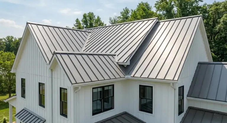 Modern Metal Pewter Roof