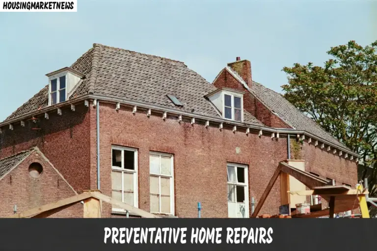 Preventative home repairs concept showing a well-maintained house exterior