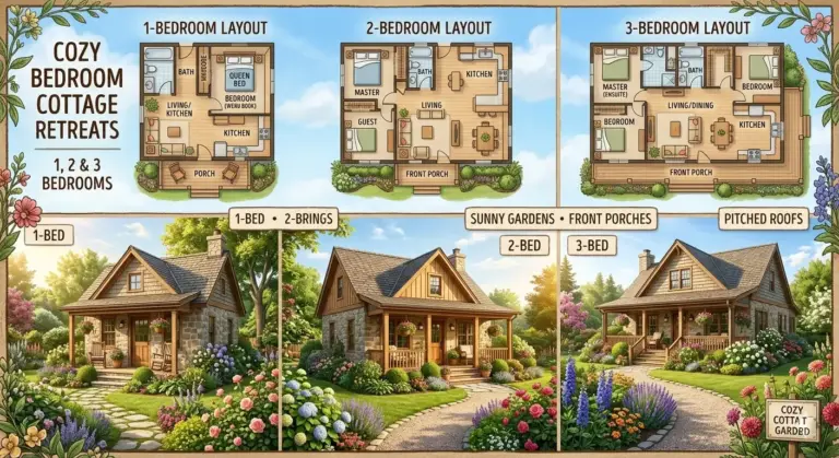 Bedroom Cottage Plans