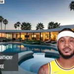 Carmelo Anthony House features a private basketball court and luxury modern interior design for the NBA star.