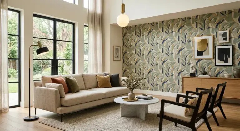 Living Room Wallpaper Decor