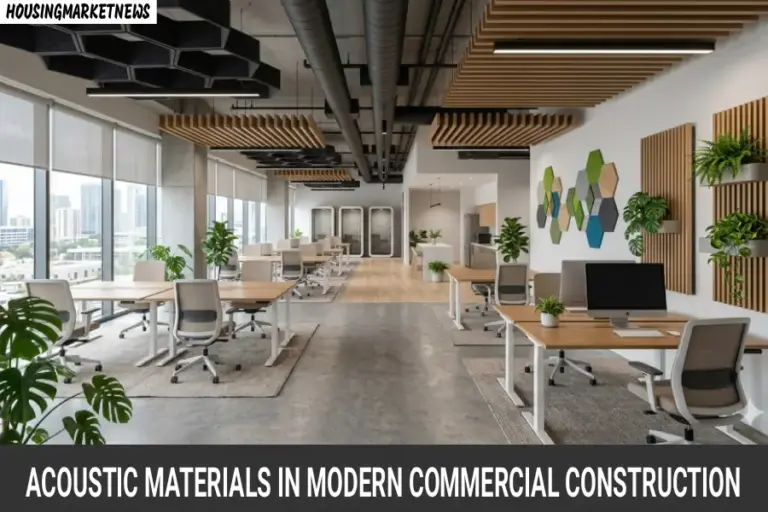 Role of acoustic materials and PET panels in commercial construction