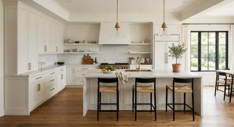 Timeless Kitchen Design: How to Create a Kitchen That Never Goes Out of Style Timeless kitchen design with white shaker cabinets, marble countertops, and neutral color palette.