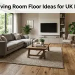 living room floor ideas with engineered wood in a UK home