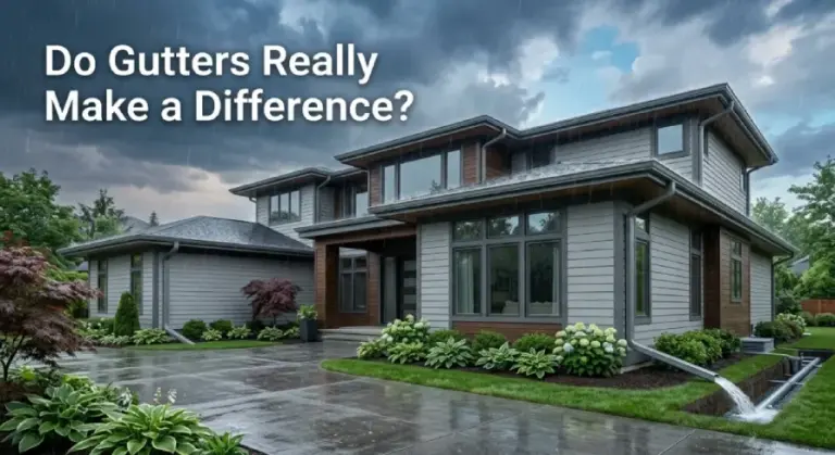 Do Gutters Really Make a Difference for Your Home’s Look and Safety? Gutters Make a Difference for Your Home by protecting foundation and siding