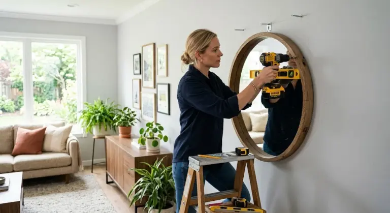 How to Hang a Mirror Safely on Any Wall Type