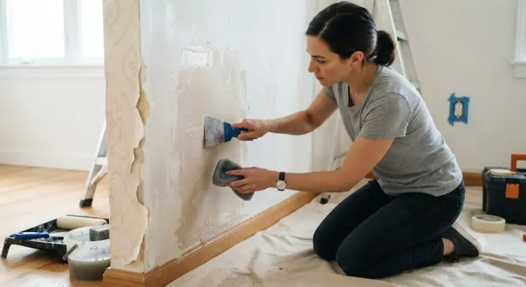 How to Remove Wallpaper Glue Without Damaging Your Walls