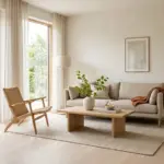 Airy Scandi-Danish Living Rooms with Natural Wood