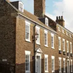 Brick houses on a quiet UK residential street