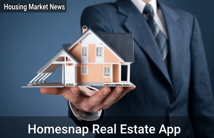 Homesnap real estate app showing property details on smartphone