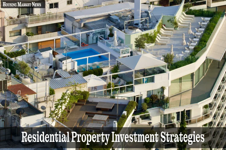 Aerial view of city buildings representing residential property investment strategies