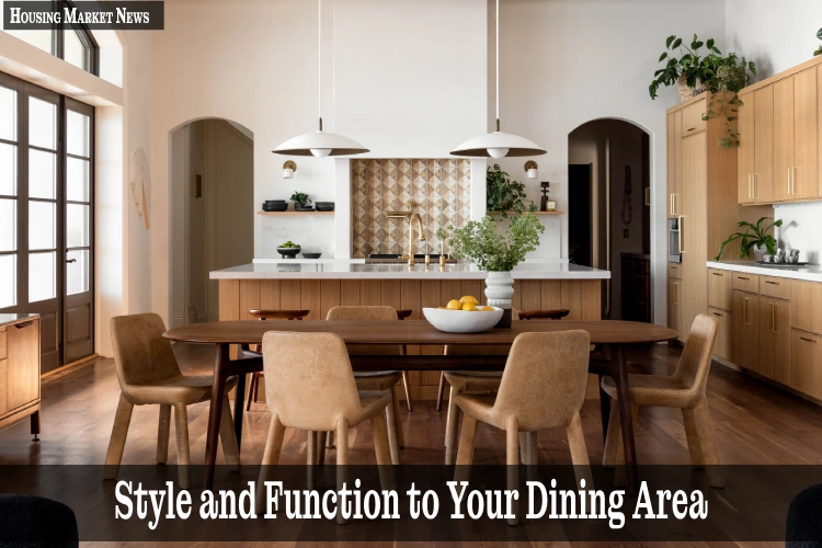 Modern bench seating adds style and function to your dining area with elegant wood finishes.