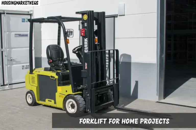 How to Choose the Right Forklift for Home Projects while moving heavy construction materials at a residential site